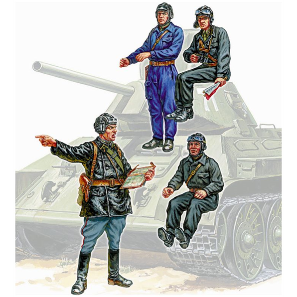 Soviet Tank Crew WWII (4 Figures)