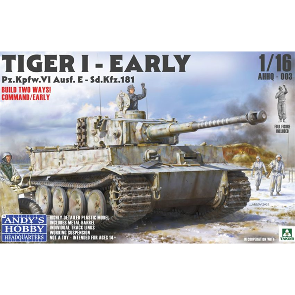 Tiger I Early Production w/Wittmann Figure + Working Suspension