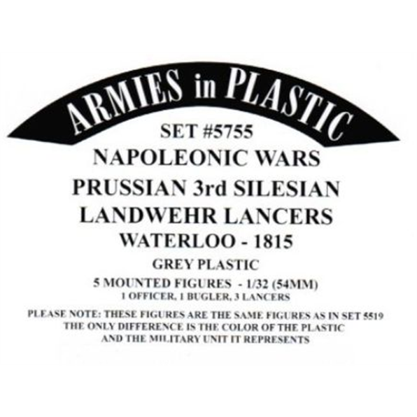 Napoleonic Wars Prussian 3rd Silesian Landwehr Lancers Waterloo 1815