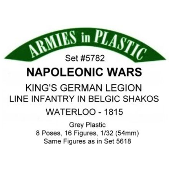Napoleonic Wars King's German Legion Line Infantry in Belgic Shakos Waterloo 1815