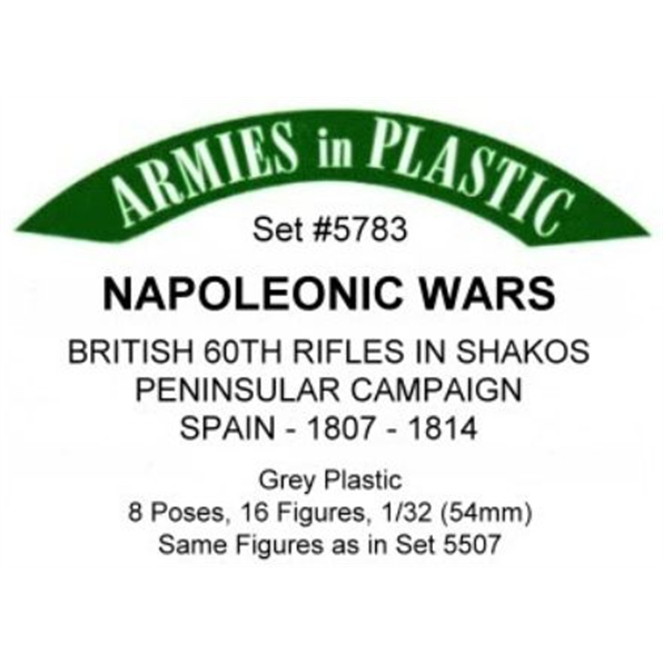Napoleonic Wars British 60th Rifles in Shakos Peninsular Campaign Spain 1807