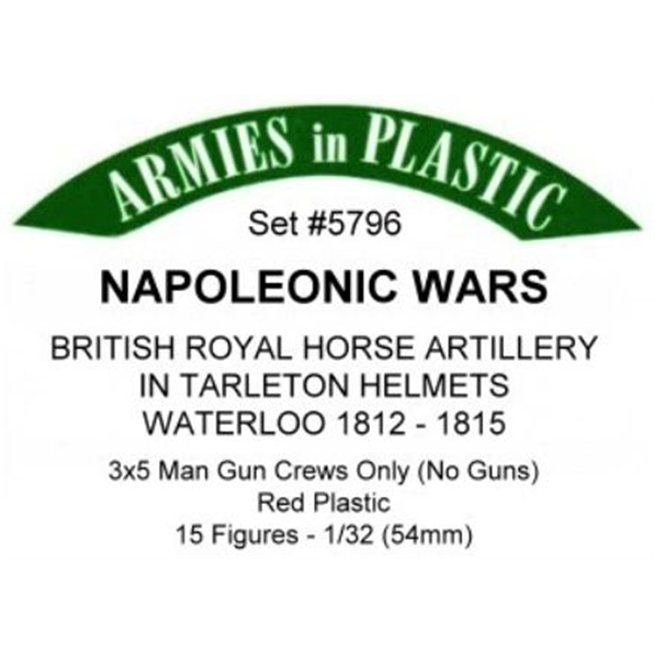Napoleonic Wars British Royal Horse Artillery in Tarleton Helmets Waterloo