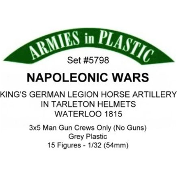 Napoleonic Wars King's German Legion Horse Artillery in Tarleton Helmets Waterloo