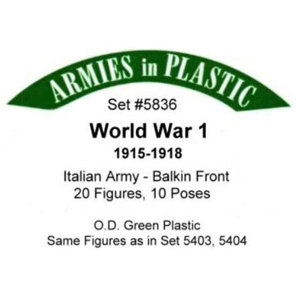 World War 1 1915-1918 Italian Army Balkin Front