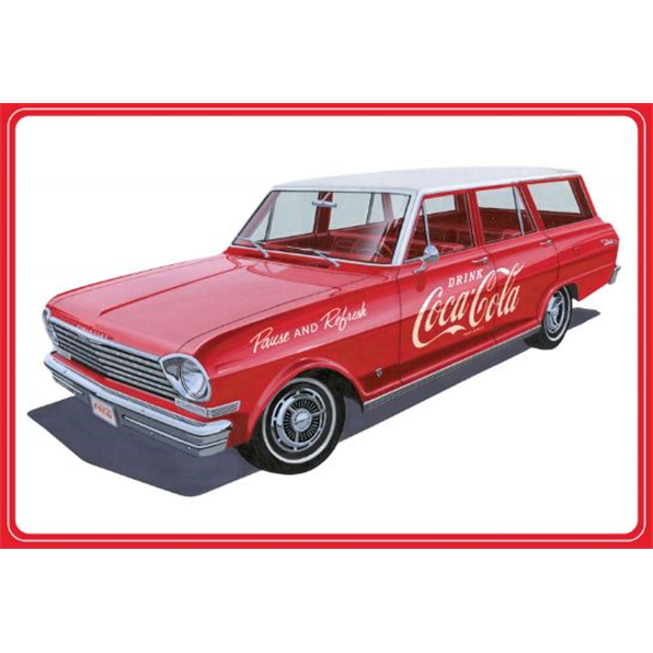 Chevy II Nova Wagon 1963 w/Crates Coke