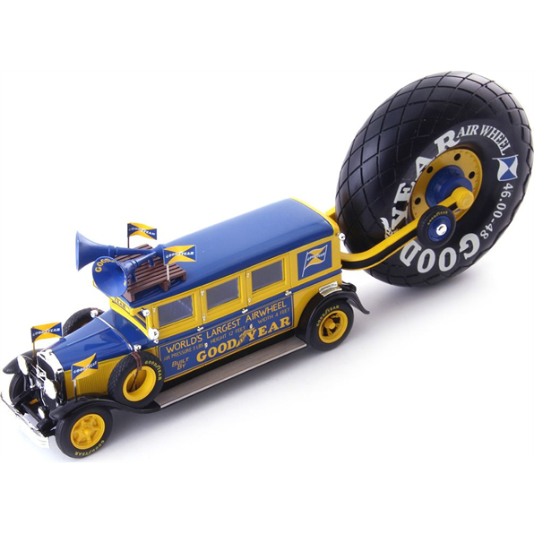Buick 'Goodyear Airwheel' Promotion Bus Blue Yellow