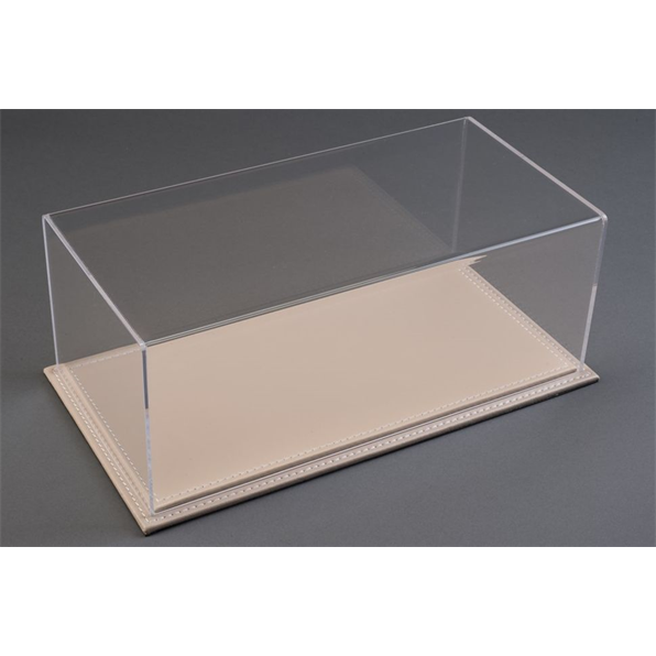 Maranello 1:24 Display Case with Beige Leather Base