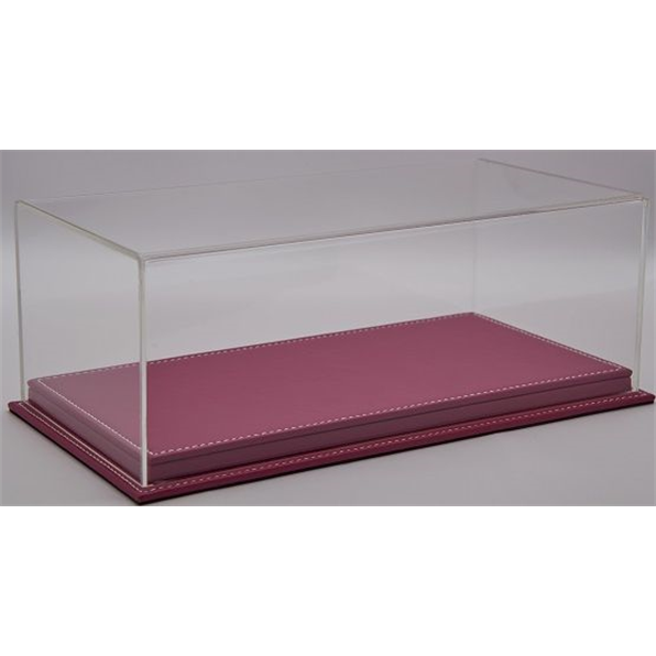 Mulhouse 1:43 Display Case w/Pink Leather Base