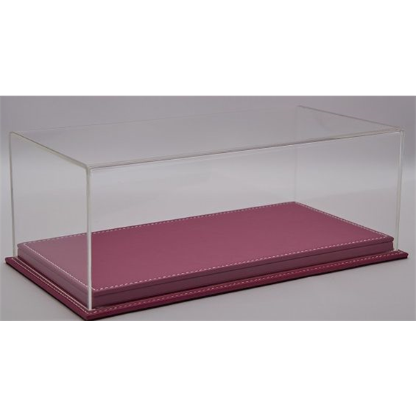 Mulhouse 1:24 Display Case w/Pink Leather Base