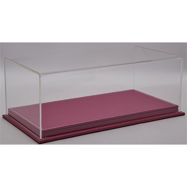 Mulhouse 1:18 Display Case w/Pink Leather Base