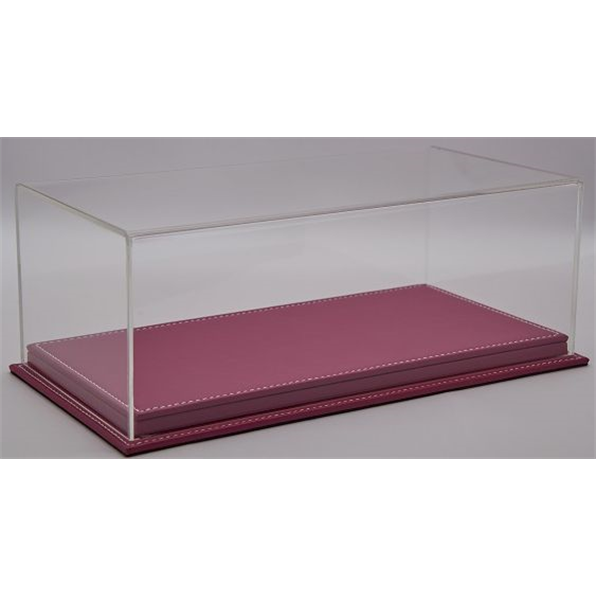 Mulhouse 1:12 Display Case w/Pink Leather Base