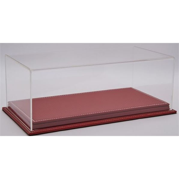 Mulhouse 1:24 Display Case w/Carbon Red Leather Base