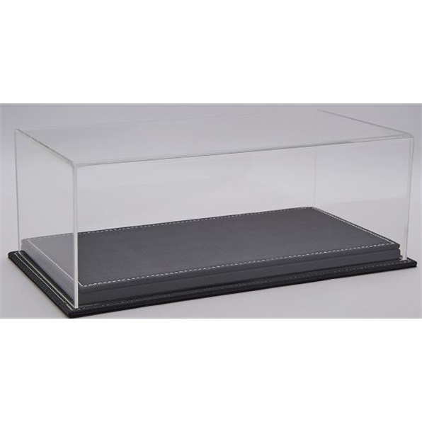 Mulhouse 1:18 Display Case w/Carbon Black Leather Base