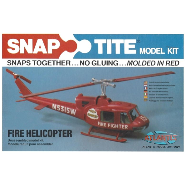 Huey Helicopter 2 Pack Gunship Firefighter SNAP KIT