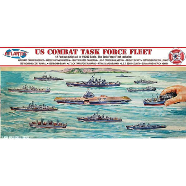 US Navy Task Force Set 12 Different Ships IN 1 Box