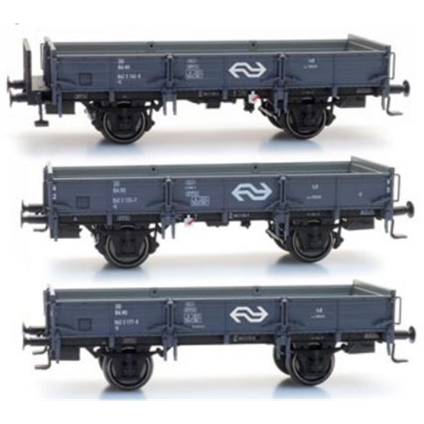 Niederbordwagen Sand 3x Set: 145-6/135-7/ 177-9 Depot Crailoo IV (NS) train 1:87