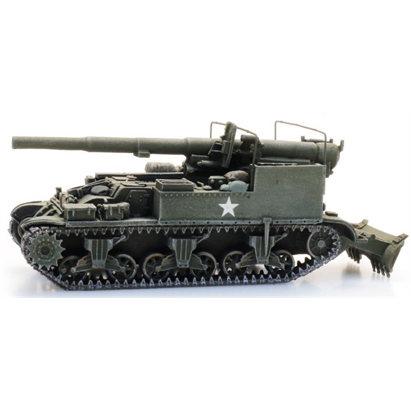 US M12 155mm Gun Motor Carriage 1:87 Ready-Made, Painted