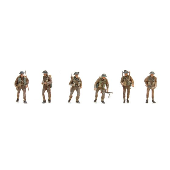 UK Infantry (6 Fig) 1:87 Ready-Made, Painted