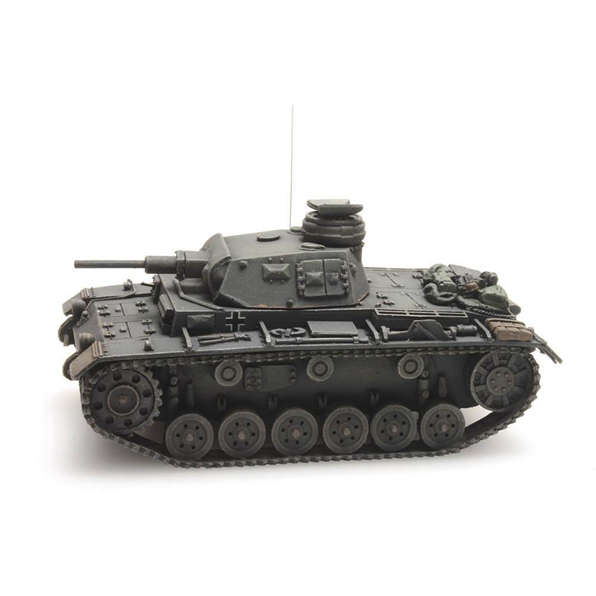 WM Pzkw III Ausf. F Grey 1:87 Ready-Made, Painted