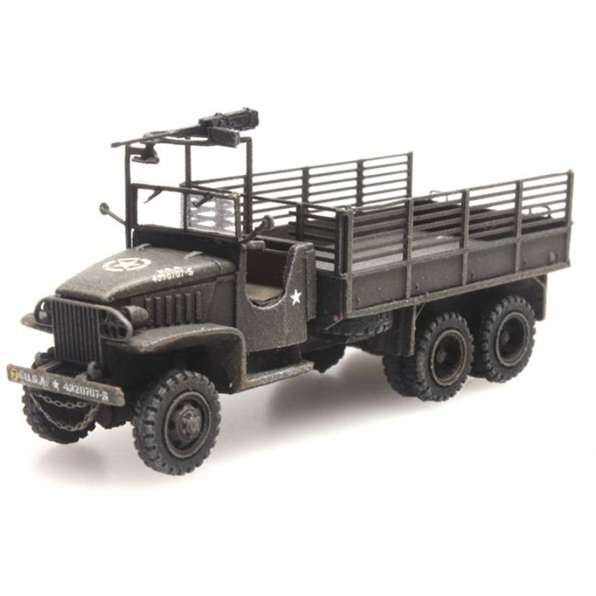 US Gmc 353 Cargo With Mg 1:160 Ready-Made, Painted