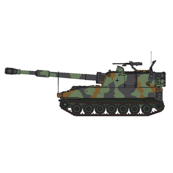BRD M109 A3G Fleck Bw 1:87 Ready-Made, Painted