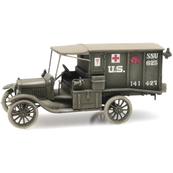 US T Ford Ambulance 1:87 Ready-Made, Painted
