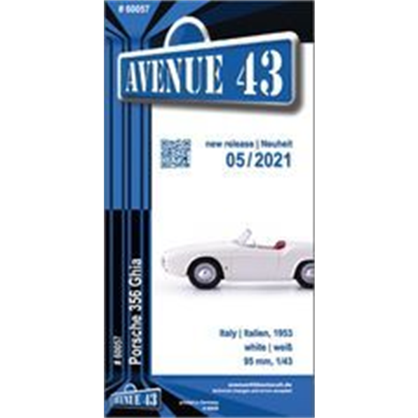 Leaflet #60057 Porsche 356 (C6 long, 1 page)
