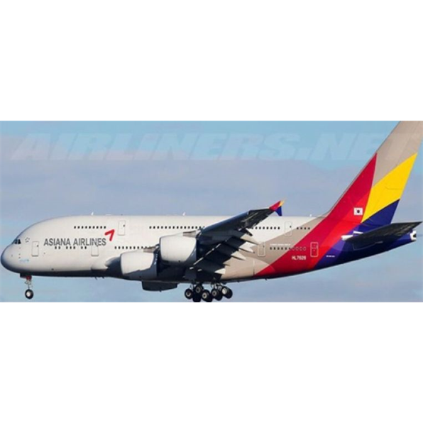 Airbus A380-841 Asiana Airlines HL7626 Rolling Detachable Magnetic Undercarriage
