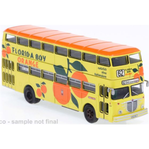 Bussing D2U Double decker BVG Florida Boy Orange 1960 Pop Bus