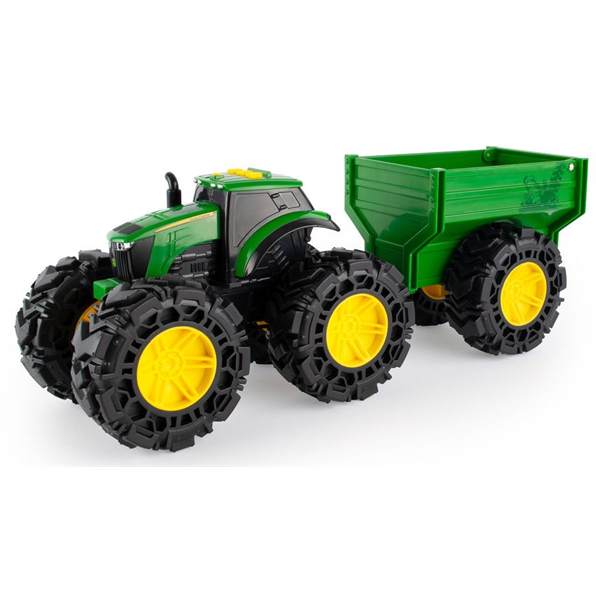 John Deere Lights and Sounds Tractor w/Wagon