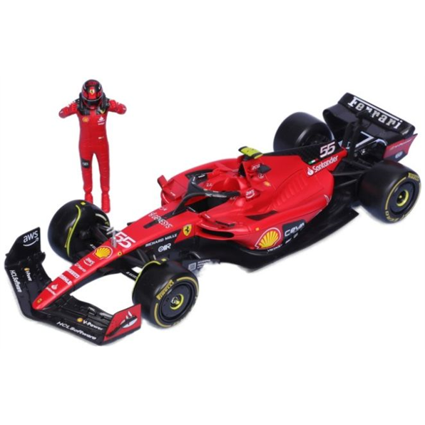 Ferrari SF-23 w/Driver Figure #55 Carlos Sainz F1 2023