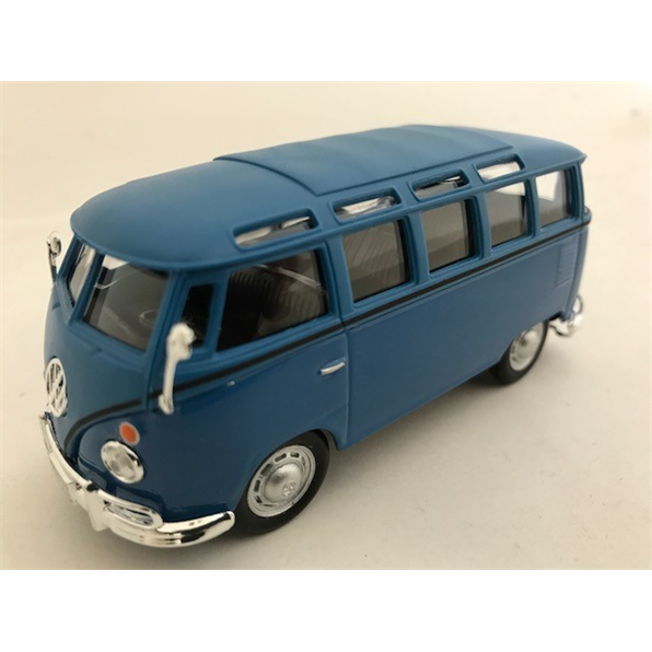 VW T1 Samba Bus and Towbar DK. Blue and Blue