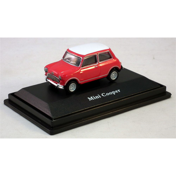 Mini Cooper - Red with white roof