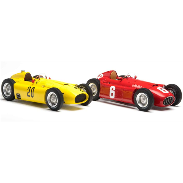 Ferrari D50 Yellow GP Belgium 1956 Pilette #20 + Lancia D50 Red GP Turin 1955 Ascari