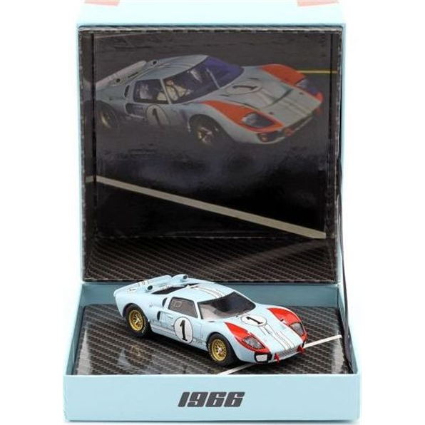 (SINGLE CAR) Ford GT40 MK II #1 2nd 24h Le Mans 1966 Miles Hulme IN Collectors Box