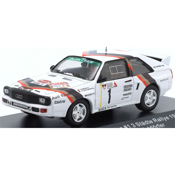 Audi Quattro Sport #1 Sieger 3-Stadte Rallye 1984 Rohrl/Geistdorfer
