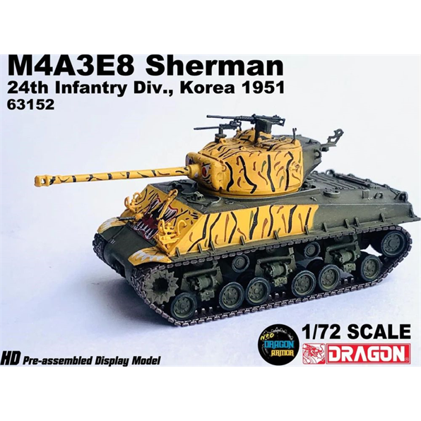 M4A3E8 Sherman 'Tiger Face' 24th Infantry Div. Korea 1951