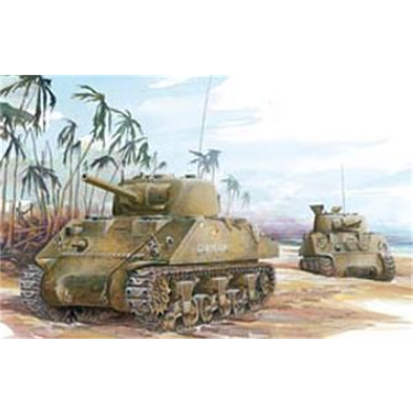 Sherman M4A2 Tarawa (Magic Track Metal Gun Barrel (3D Printing Parts Included)