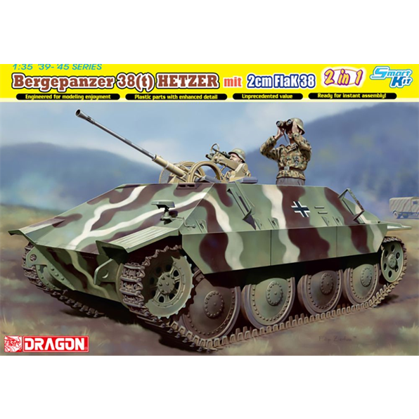 Bergepanzer 38(t) Hetzer w/2cm FlaK 38 (with Interior) w/Bonus Items