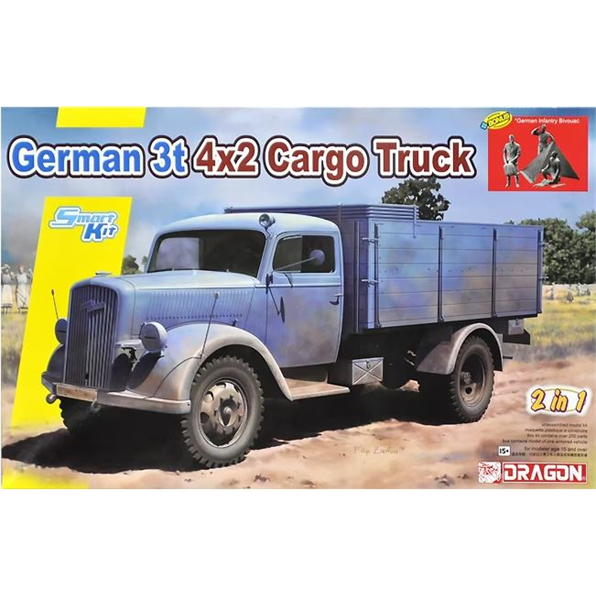 German 3T 4x2 Cargo Truck (2 in 1)