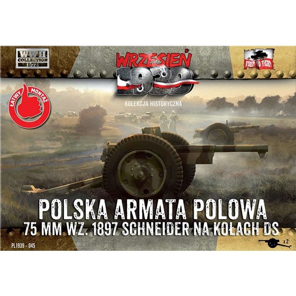 75mm WZ 1897 Schneider NA Kolach DS Polska Armata Polowa
