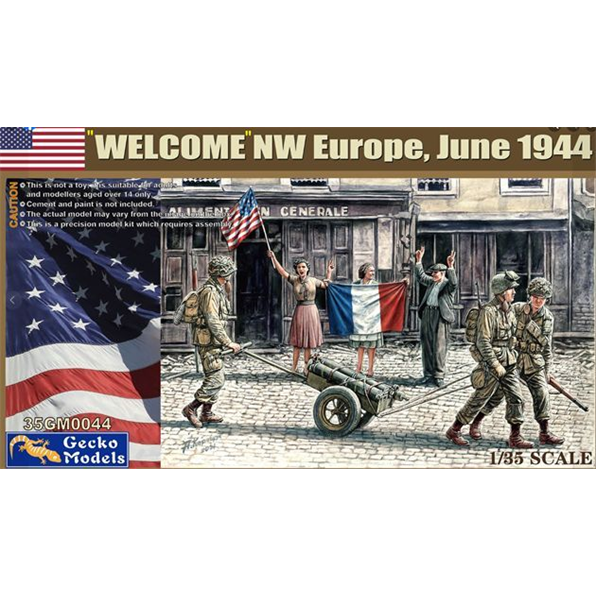 US Paratroopers Welcome to Europe June 1944