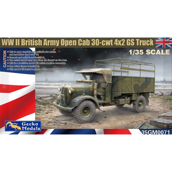 WW2 British Army Open Cab 30 CWT 4 x 2 GS Truck