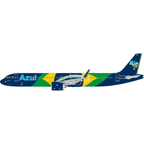 Airbus A321 NEO AZUK Linhas Aereas Brasileiras PR-YJE Brazilian Flag Livery