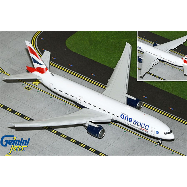 Boeing B777-200ER British Airways G-YMMR Oneworld Livery Flaps Down