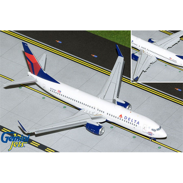 Boeing B737-800W Delta Airlines N3746H Atlanta Braves Flaps Down