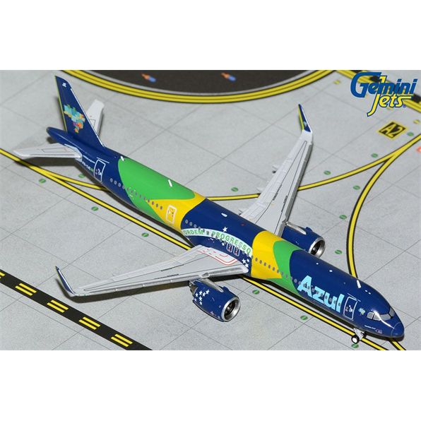 Airbus A321 NEO Azul Linhas Aereas Brasileiras PR-YJE Brazilian Flag Livery
