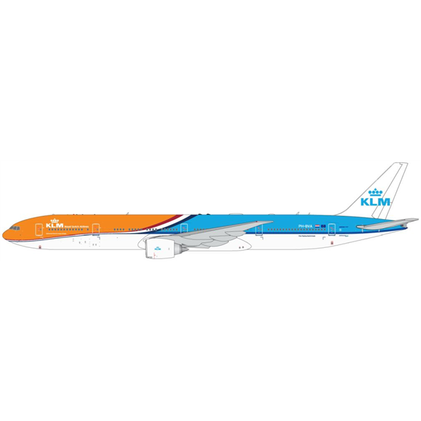 Boeing B777-300ER KLM PH-BVA New Orange Pride Livery Flaps Down