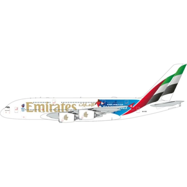 Airbus A380 Emirates A6-EOE 'Rugby World Cup 2023'