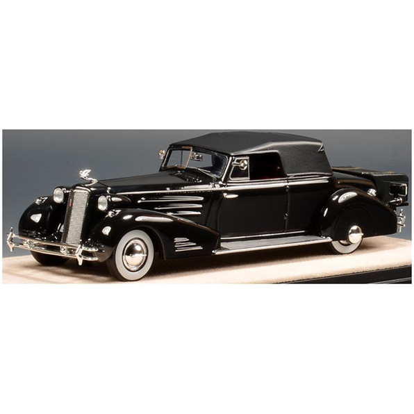 Cadillac 452D V16 Victoria Black Cabrio Coupe Closed Roof 1934